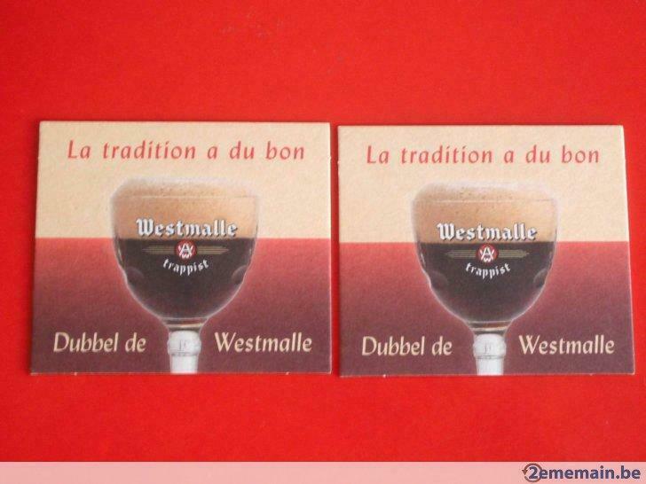 2 Sous - Bocks : * Dubbel de  Westmalle *, Enlèvement ou Envoi, Utilisé