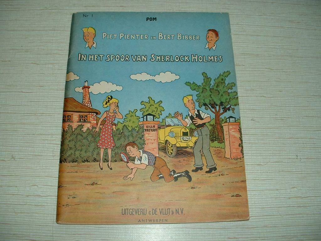 strip piet pienter en bert bibber nr 1 uit 1957 - 4e druk, Gelezen, Pom, Eén stripboek, Ophalen of Verzenden