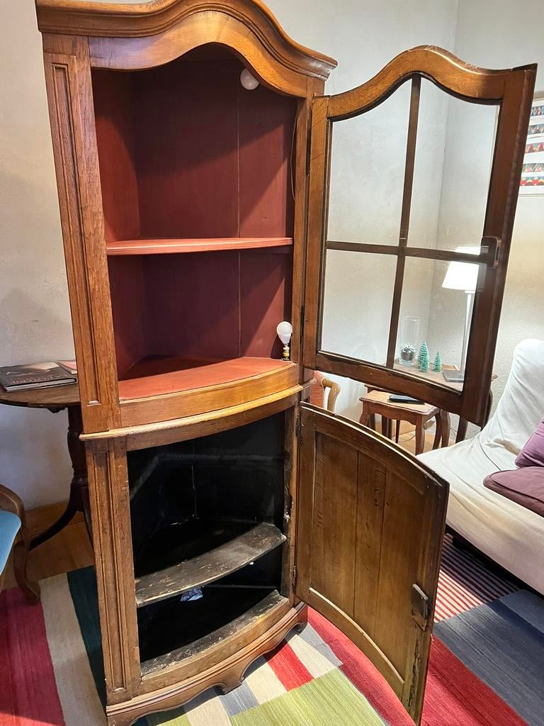 Vitrine et meuble de coin, Avec porte(s), Utilisé, 50 à 100 cm, Autres essences de bois