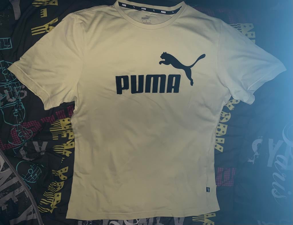T-shirt voor heren van Puma, Kleding | Heren, T-shirts, Geel, Ophalen of Verzenden, Gedragen, Puma
