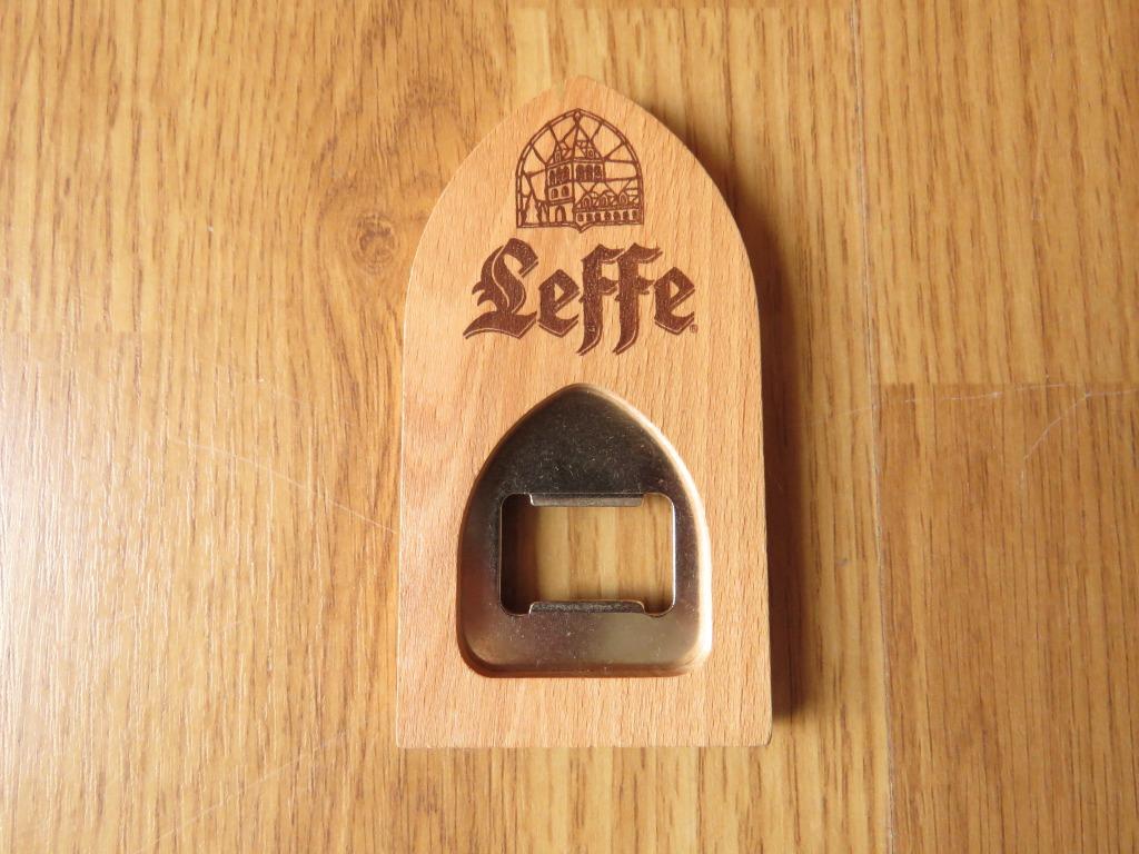 ouvre bouteille Leffe en bois, Enlèvement ou Envoi, Utilisé, Ouvre-bouteille, Leffe