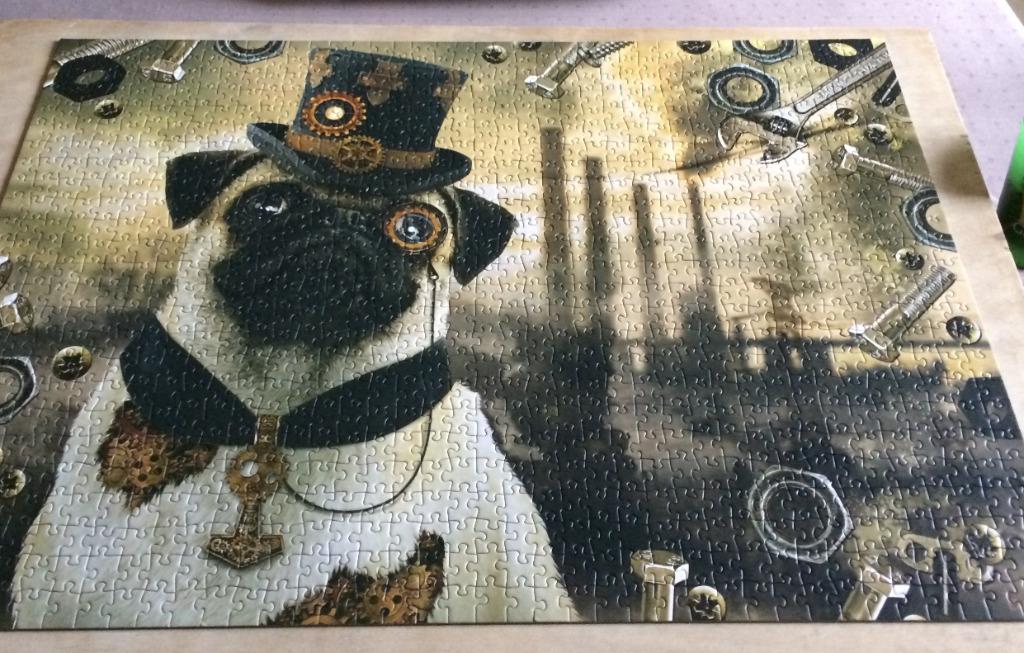 puzzel mobshond steampunk merk Schmidt 1000 stukjes, Enlèvement ou Envoi, 500 à 1500 pièces, Comme neuf, Puzzle