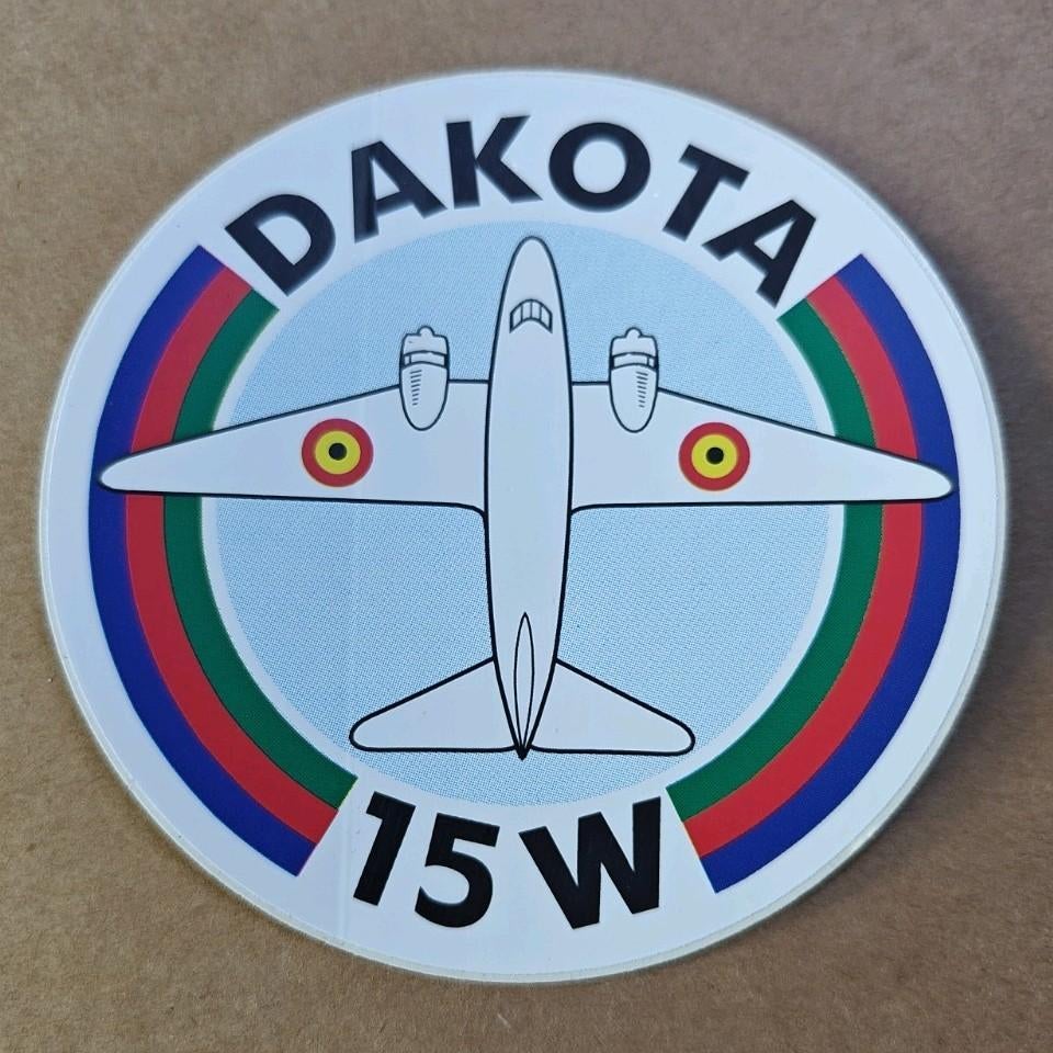 15 Wing Melsbroek Dakota Sticker, Enlèvement ou Envoi, Armée de l'air, Photo ou Poster