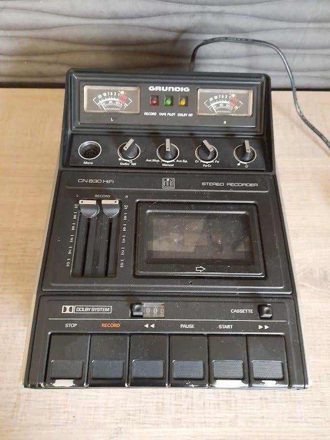 Grundig CN 830 tape recorder cassette recorder 70's, Enlèvement ou Envoi, Simple, Autres marques