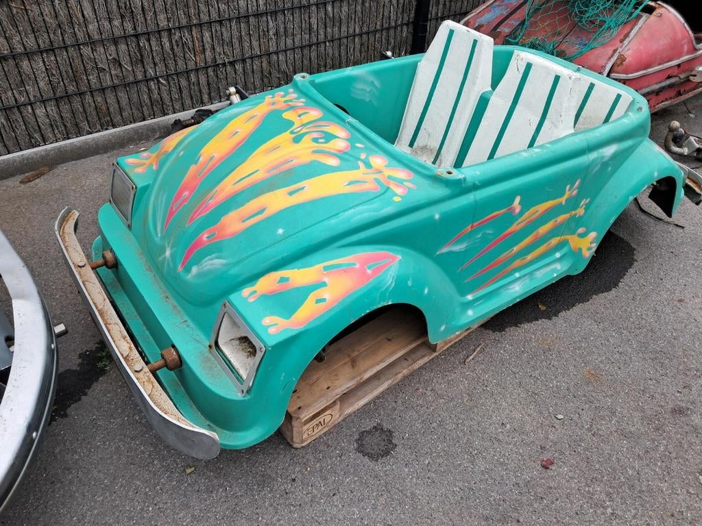 Vw kever kermisauto, Ophalen, Gebruikt