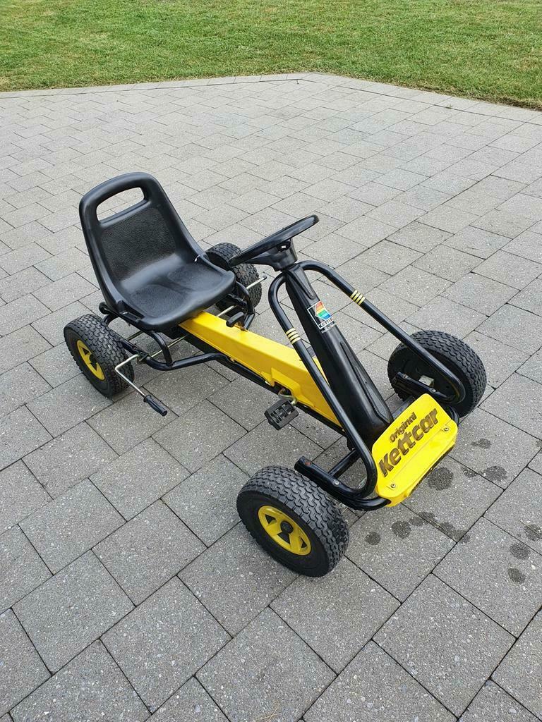 grote gele gocart Ketler, Kinderen en Baby's, Speelgoed | Buiten | Voertuigen en Loopfietsen, Ophalen, Zo goed als nieuw, Overige typen