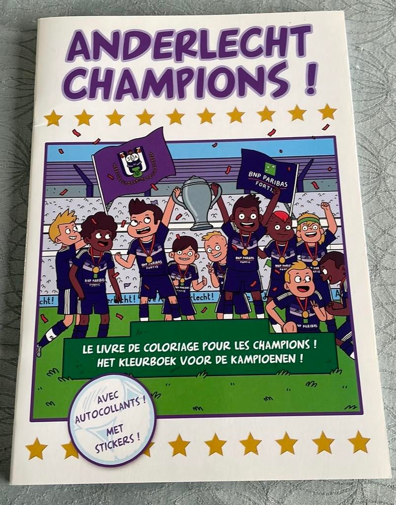 Kleur- en stickerboek Anderlecht, Ophalen of Verzenden, Nieuw