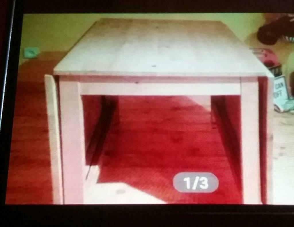 klaptafel in grenen kan ook als bureau worden gebruikt, Huis en Inrichting, Tafels | Eettafels, Ophalen, 50 tot 100 cm, Zo goed als nieuw
