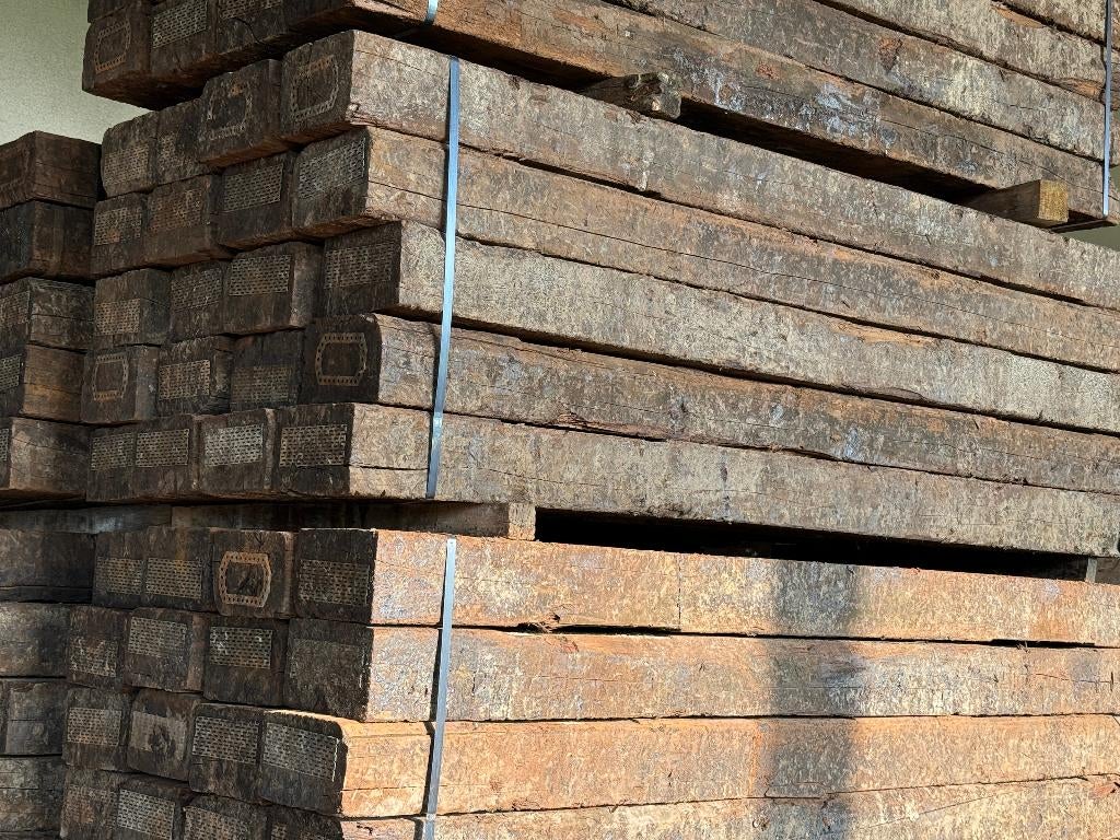 BIELZEN BILS TREINBIELS DWARSLIGGERS, Ophalen, Gebruikt, Hout, Biels