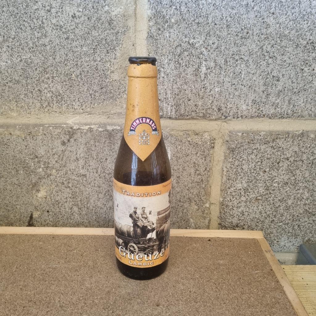 Bouteille de bière Timmermans Gueuze Lambic, Ophalen of Verzenden, Gebruikt, Flesje(s), Overige merken