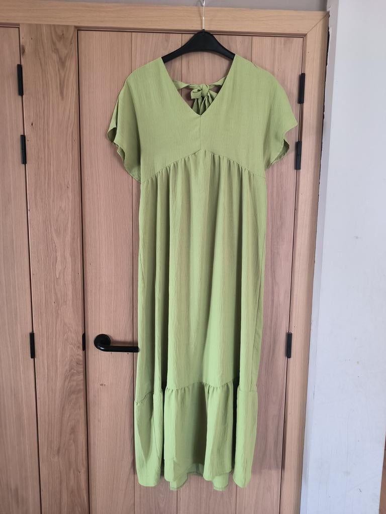 Groene zomer jurk. Bel en Bo. Mt 38, Maat 38/40 (M), Bel & Bo, Ophalen of Verzenden, Zo goed als nieuw
