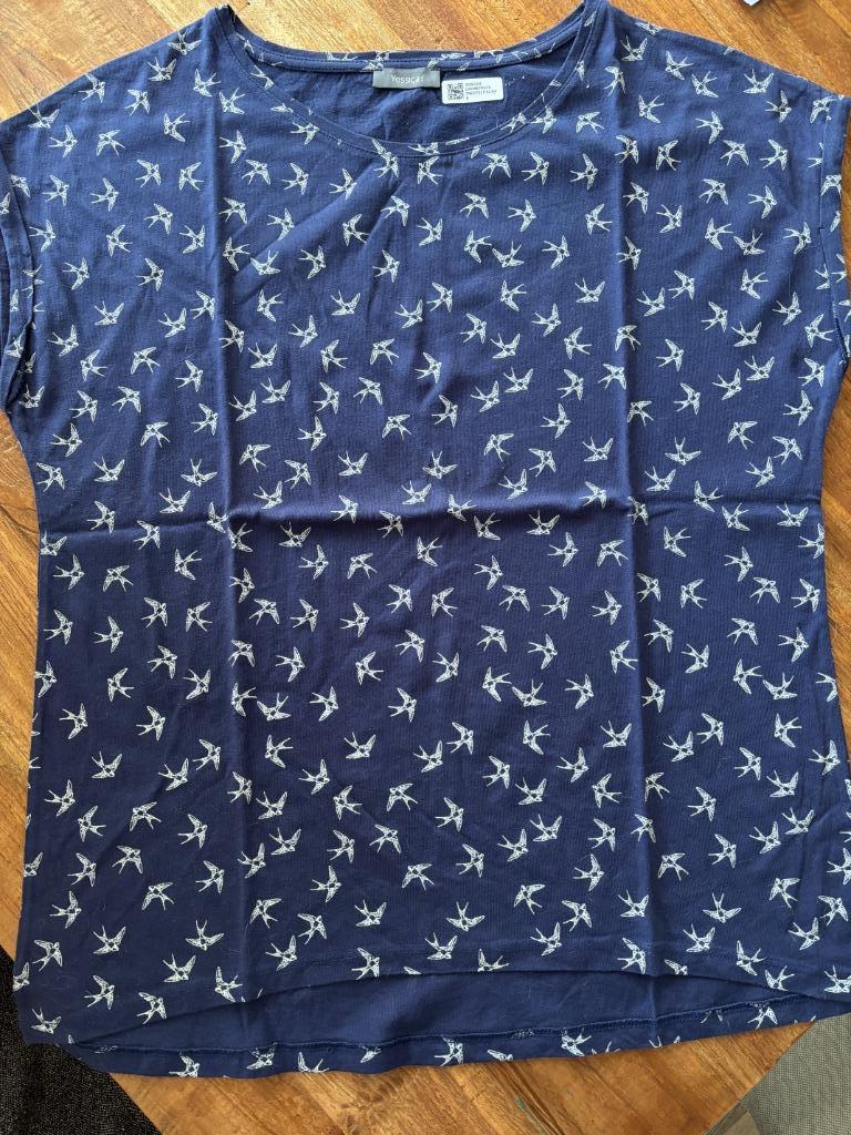 T shirt vintage maat M, Maat 38/40 (M), Blauw, Yessica, Ophalen of Verzenden