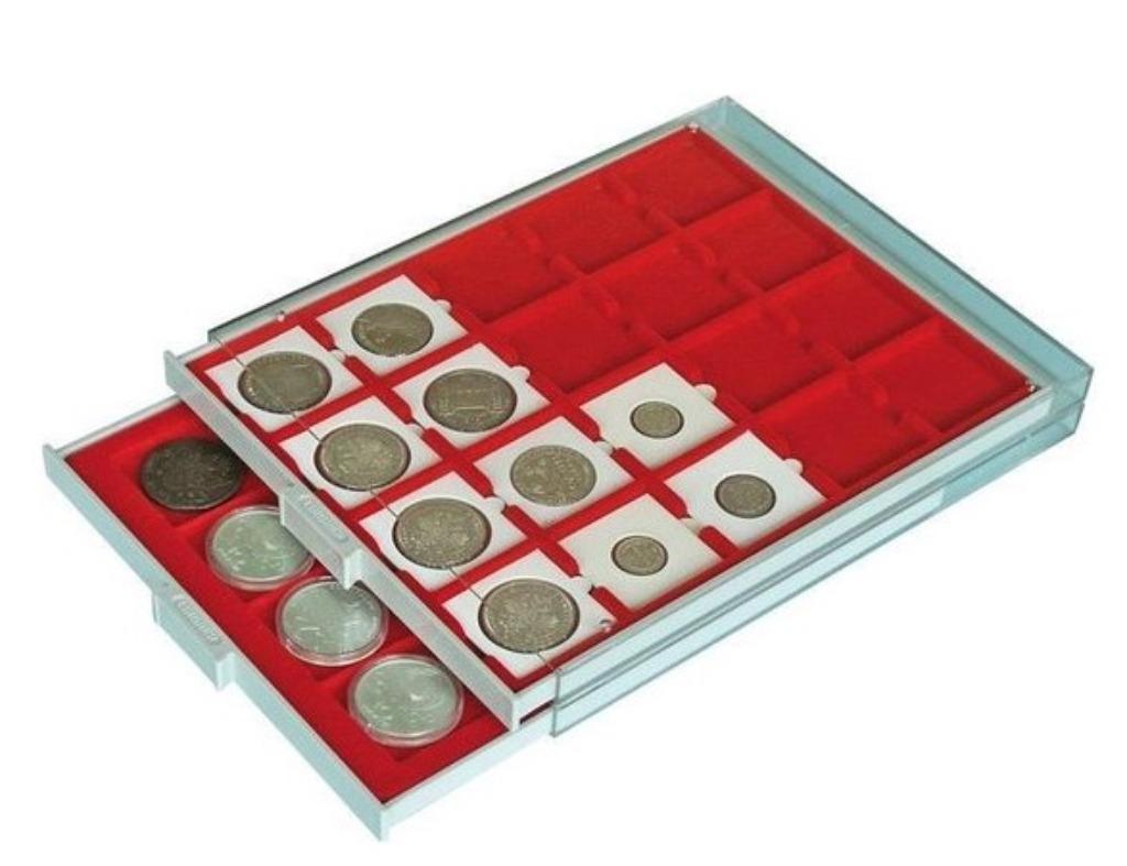 Lindner muntenbox Nr. 2530 of Nr. 2122, Postzegels en Munten, Ophalen of Verzenden, 2 euro