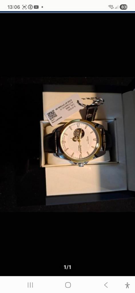 Montre homme automatique Martyn line neuve., Enlèvement