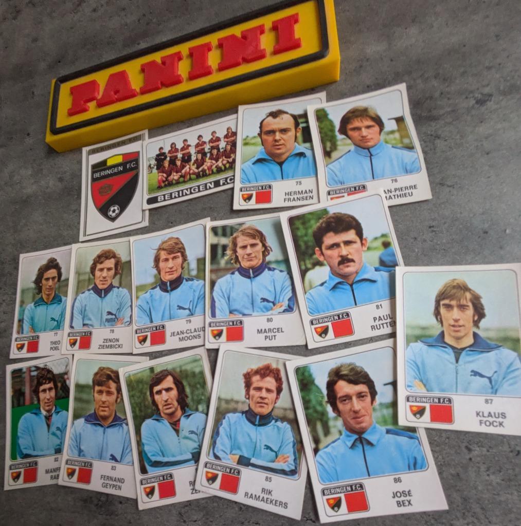 PANINI FOOTBALL 1973/74 FC BERINGEN 15X STICKERS 1973, Verzenden