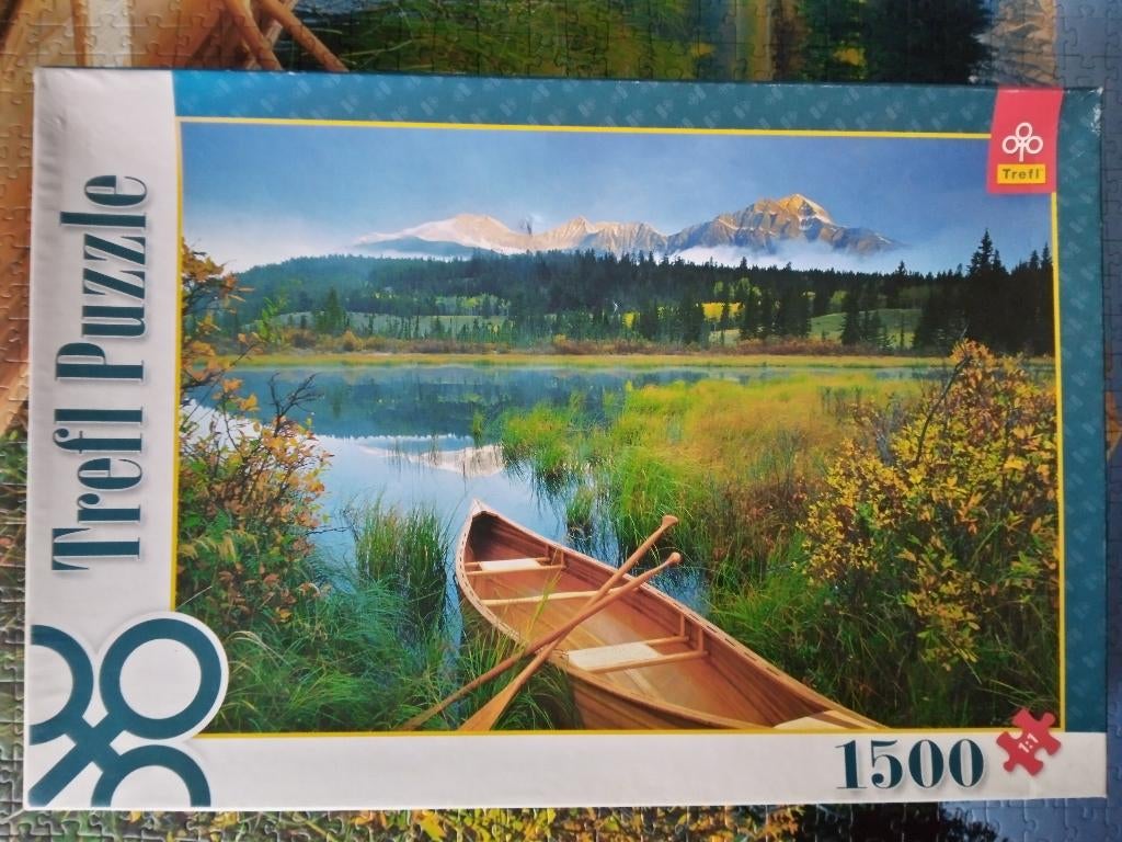 puzzel 1500st-Trefl-Kano, Canada, Nationaal park, Ophalen of Verzenden, Meer dan 1500 stukjes, Legpuzzel