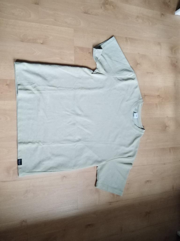T-shirt Zara geribbeld, Kleding | Heren, Zara, Maat 48/50 (M), Ophalen of Verzenden, Zo goed als nieuw