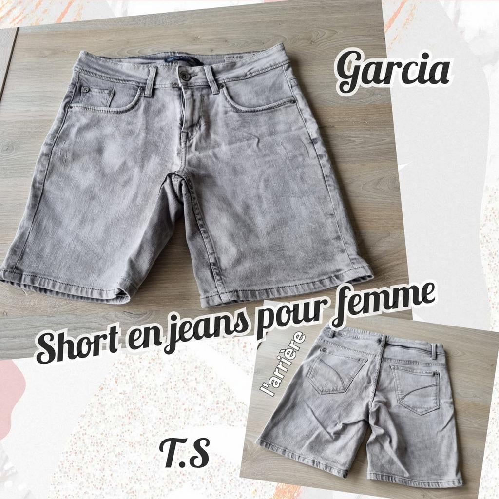 Short en jeans pour femme-gris-Garcia-TS, Vêtements | Femmes, Gris, Enlèvement ou Envoi, Taille 36 (S), Porté