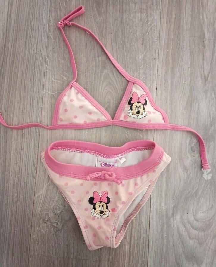 Bikini Minnie Mouse, Enfants & Bébés, Maillots de bain pour enfants, Disney, Taille 98, Enlèvement ou Envoi, Utilisé
