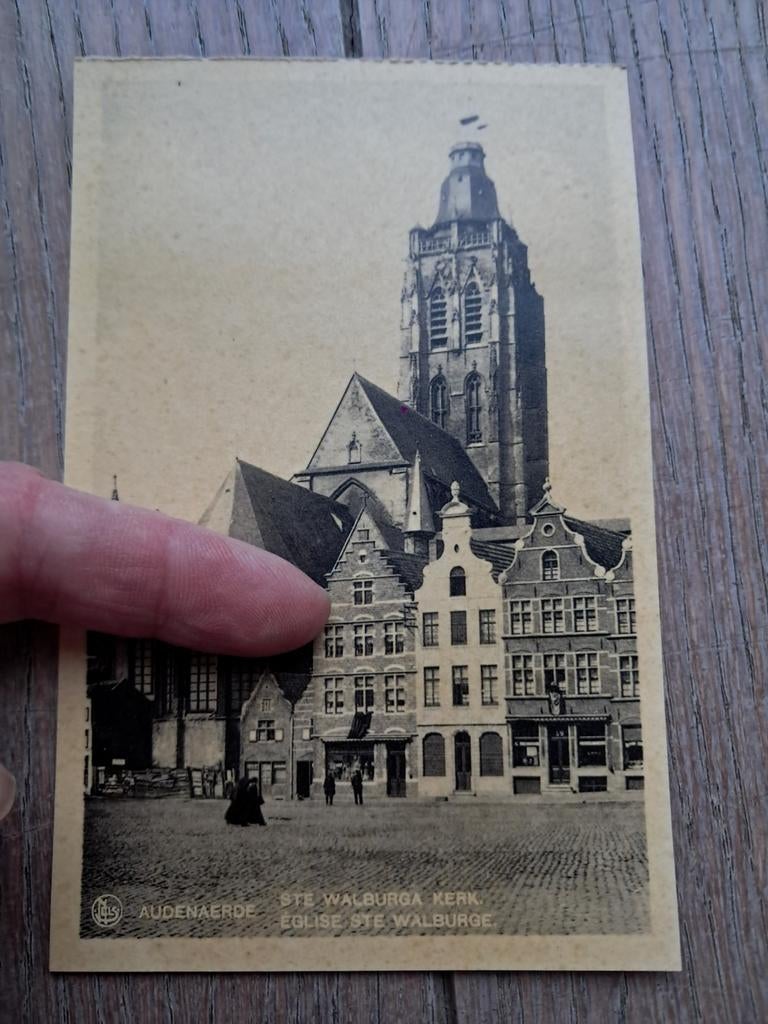 Onbeschreven pk : Walburgakerk Oudenaarde, Verzamelen, Ophalen of Verzenden