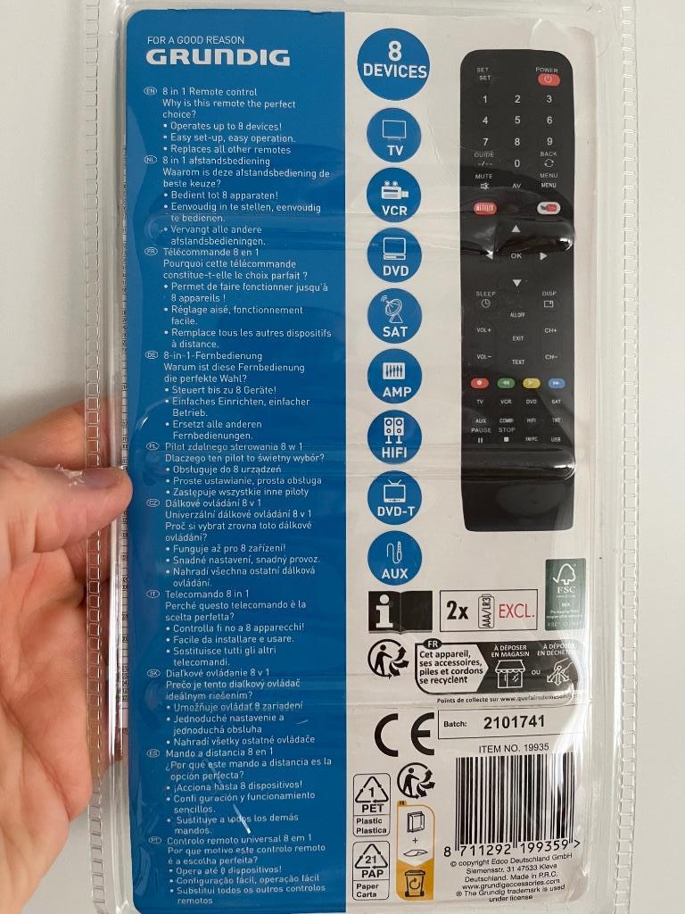 Télécommande universelle Grundig, Enlèvement, Neuf, Universel, Lecteur média