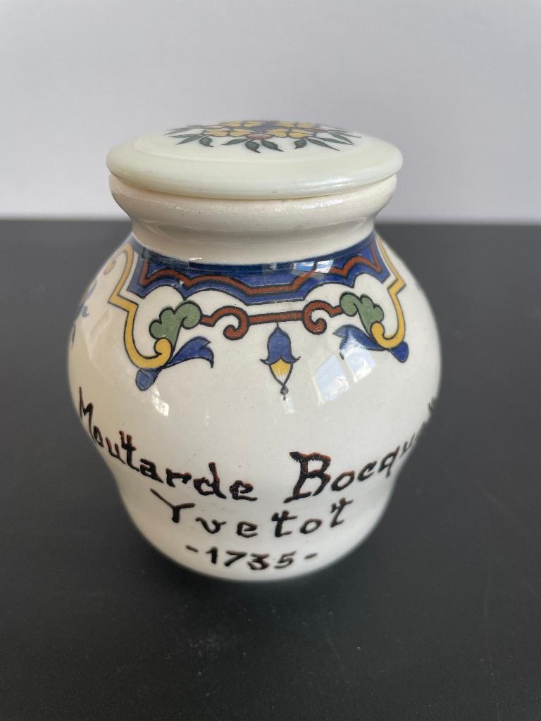 Mosterdpot -Moutarde Bocquet Yvetot (Digoin & Sarreguemines), Ophalen of Verzenden