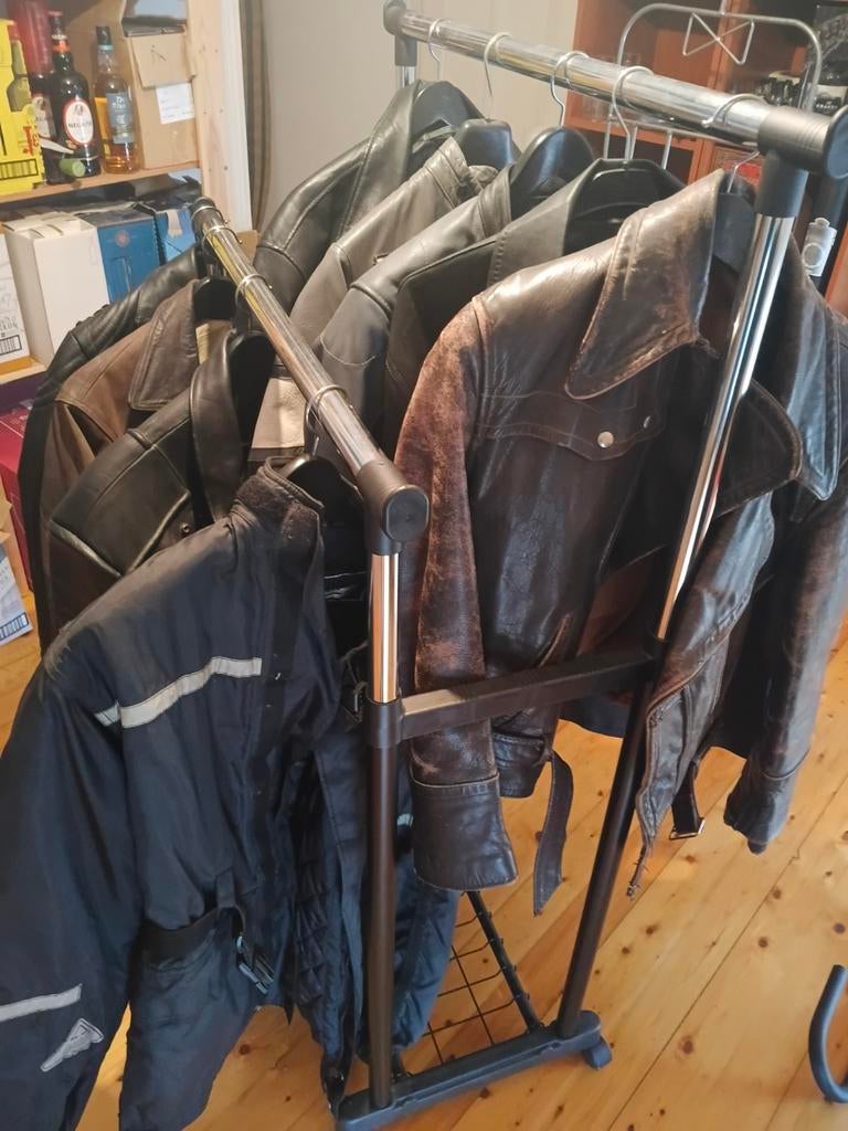 9 lederen heren- moto - vintagevesten, Motoren, Kleding | Motorkleding, Heren, Ophalen