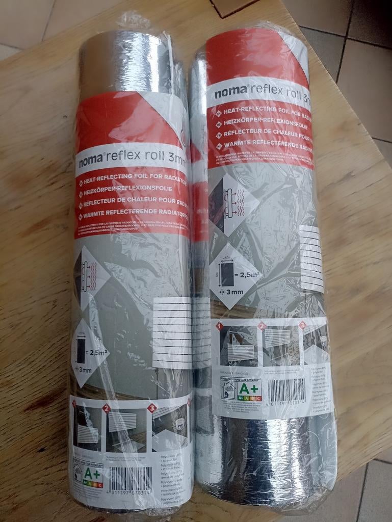 Lot 2 rouleaux Réflecteur de chaleur pour radiateur, Enlèvement ou Envoi, Neuf