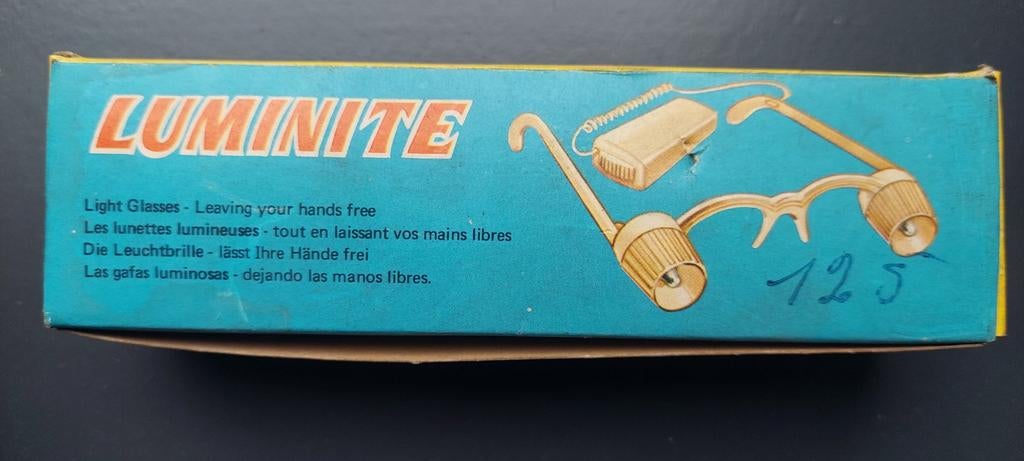 Vintage bril met licht lunette 15€ of minder, Ophalen