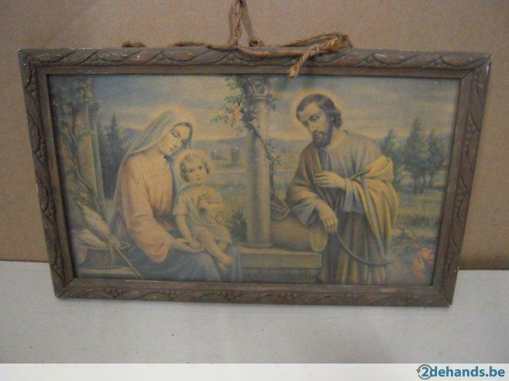 Jezus Maria en Jozef, Antiek en Kunst, Ophalen of Verzenden