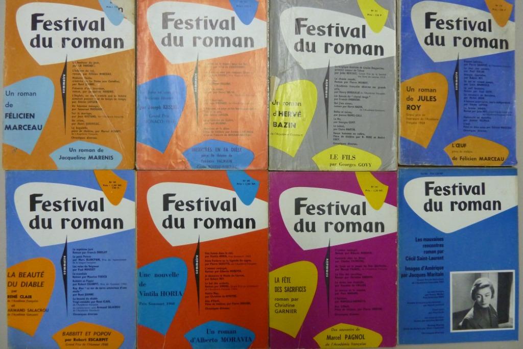 Lot de Très Anciennes Revues : Festival du Roman 8 Livres, Ophalen