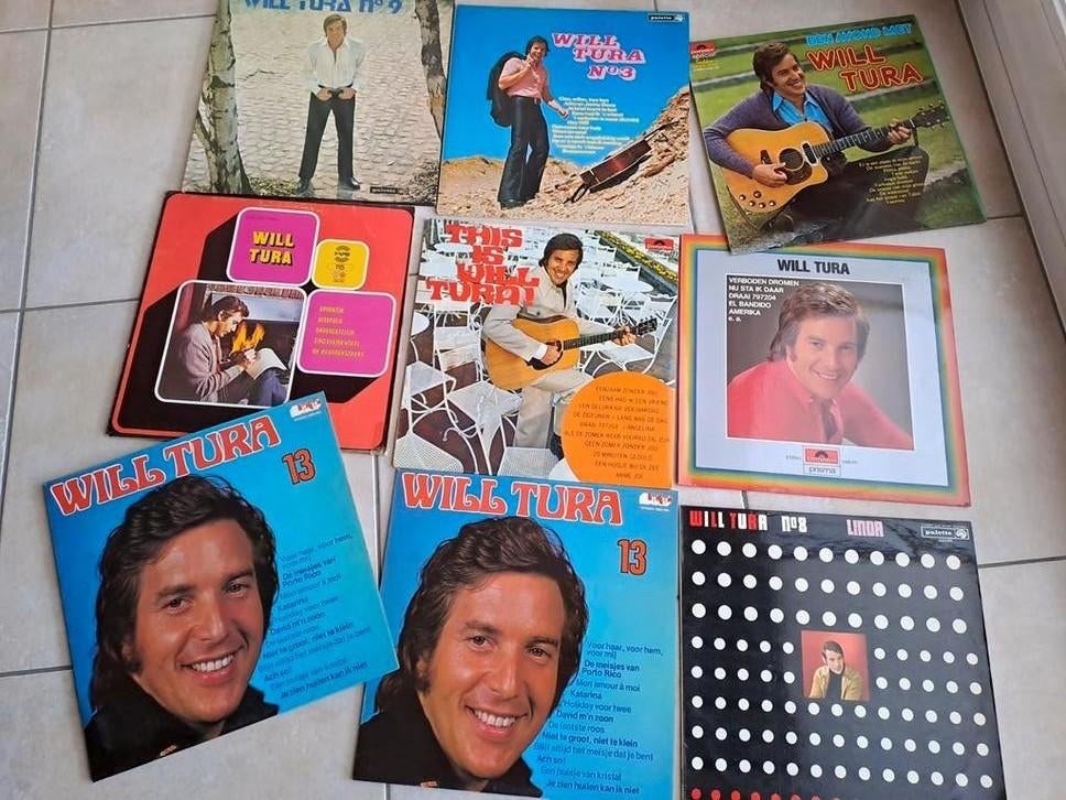 9 lp's van Will Tura, Ophalen of Verzenden, Gebruikt