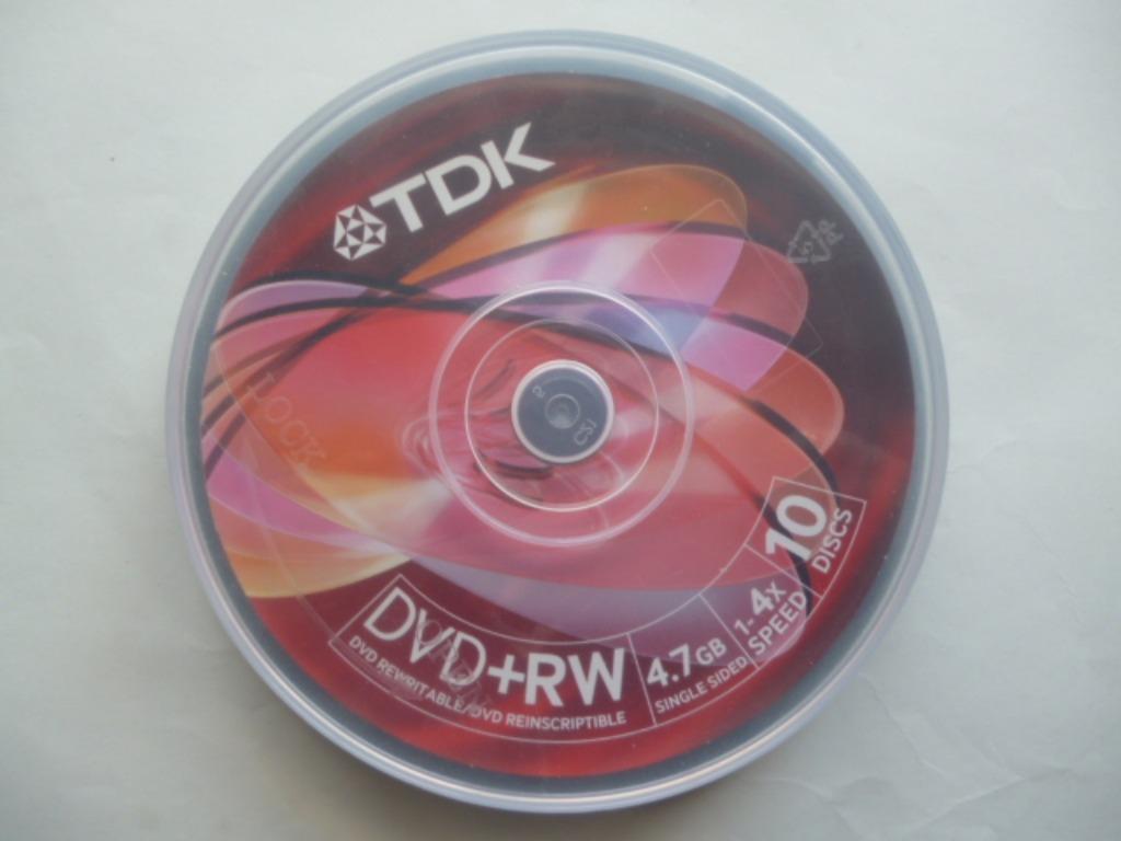 TDK DVD+RW 4,7Gb (#9) + TDK Lightscribe DVD+R 4,7Gb (#4), Ophalen of Verzenden, Nieuw, Dvd, Op spindel