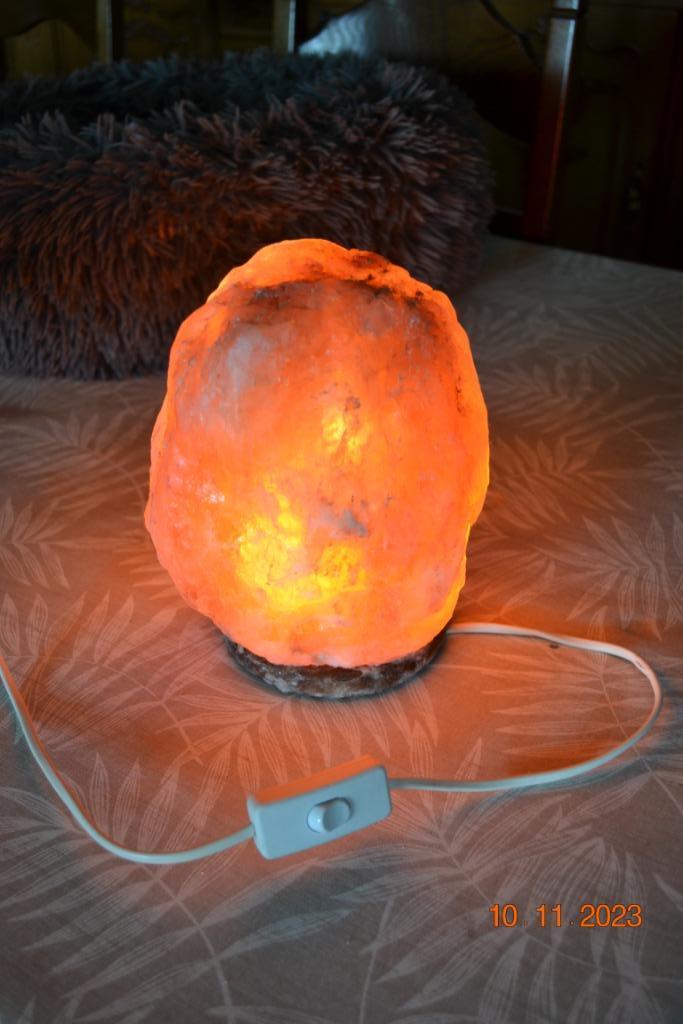 Lampe en pierre de sel, Maison & Meubles, Enlèvement ou Envoi