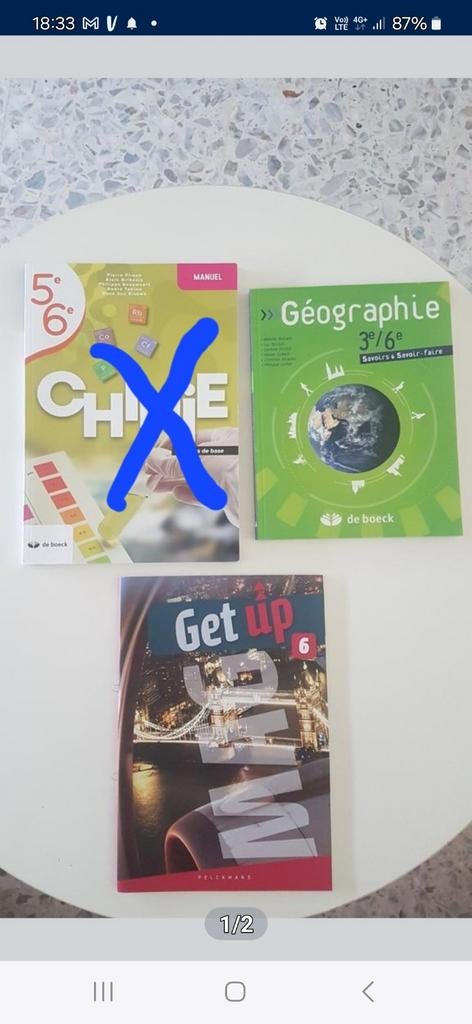Livres jamais utilisés      , Géographie 3e/6e, Livres, Enlèvement, Comme neuf, Vandemeulebroucke