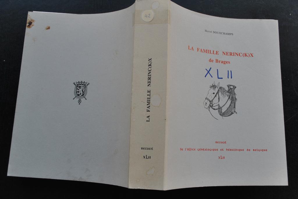 GENEALOGIE HERALDIQUE LE PARCHEMIN NERINC(K)X DE BRAGES HAL, Enlèvement ou Envoi, Utilisé