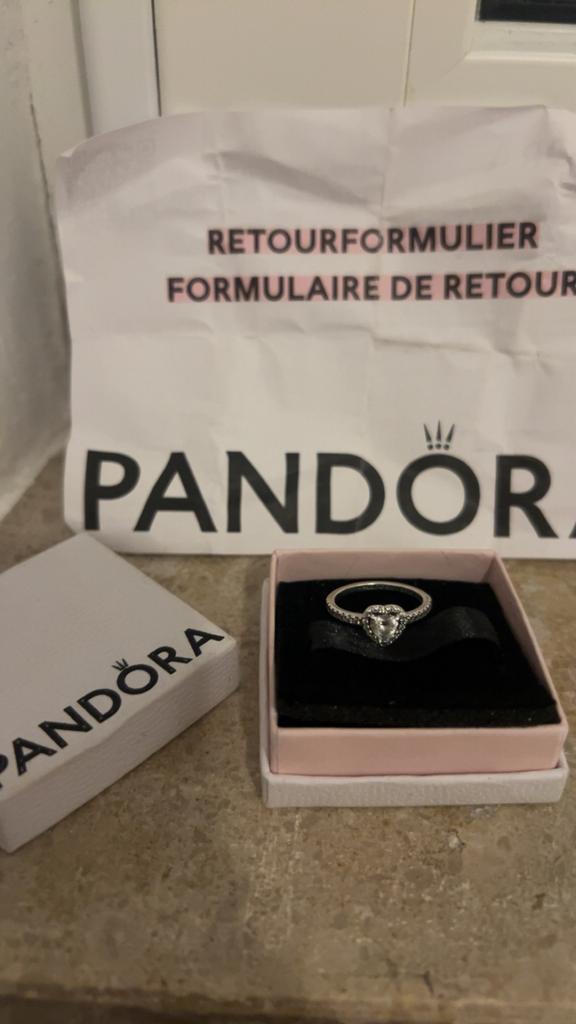Pandora ,52 ring, Handtassen en Accessoires, Ringen, Ophalen of Verzenden, Zo goed als nieuw, Dame