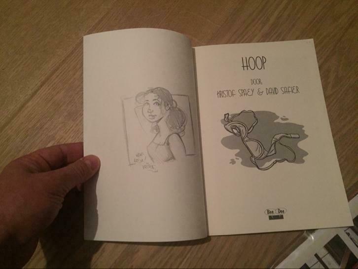Hoop Spaey originele tekening, Boeken, Stripverhalen, Verzenden