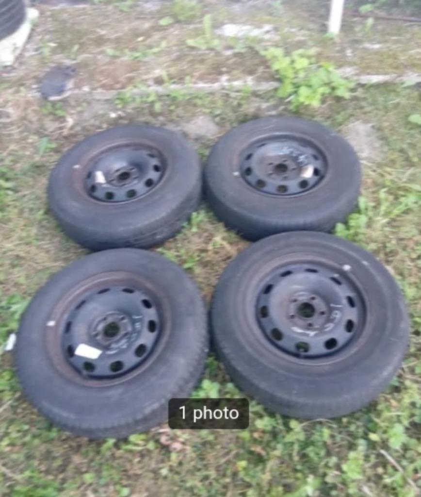 4 jantes acier 14 pouces origine Golf 4 SDI (5×100 ), Enlèvement, Utilisé, Seat
