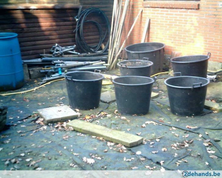 Nog 1 zwarte plantenkuip, ideaal om planten in te zetten, Tuin en Terras, Ophalen, Kunststof, Gebruikt, 40 cm of meer