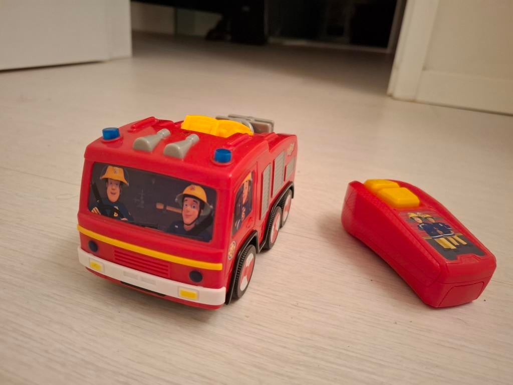 brandweerman Sam wagentje met afstandbediening, Kinderen en Baby's, Speelgoed |Speelgoedvoertuigen, Ophalen, Gebruikt