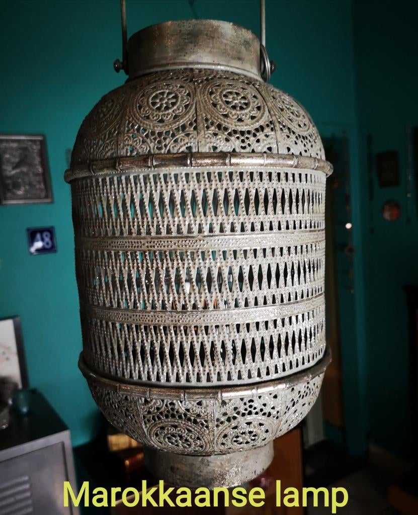 oriëntaalse hang/staande lamp, Overige materialen, 25 tot 50 cm, Ophalen of Verzenden, Zo goed als nieuw