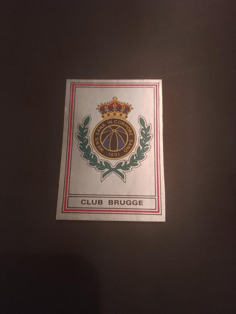 Football 80, n 123, Club de Bruges, Enlèvement ou Envoi, Comme neuf, Autocollant