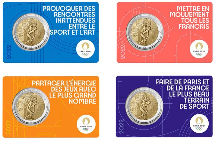2 euro Frankrijk 2022 Olympische Spelen, Ophalen of Verzenden, Frankrijk, 2 euro