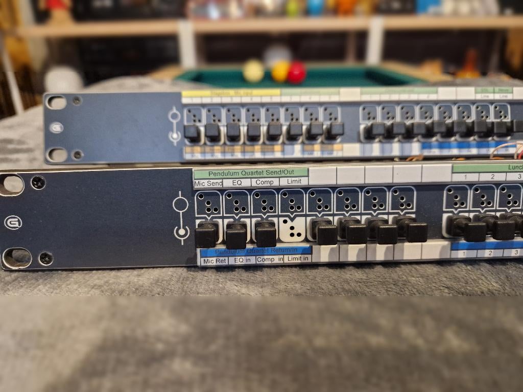 2x Ghielmetti ASF1/24 AV-Econom Patchbays - Zeer goede staat, Ophalen of Verzenden, Gebruikt, Audio
