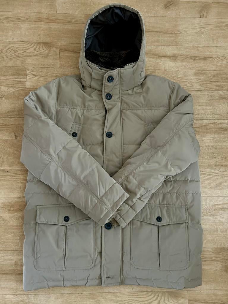 Gewatteerde heren parka mt 56, Ophalen of Verzenden, Zo goed als nieuw, Maat 56/58 (XL)