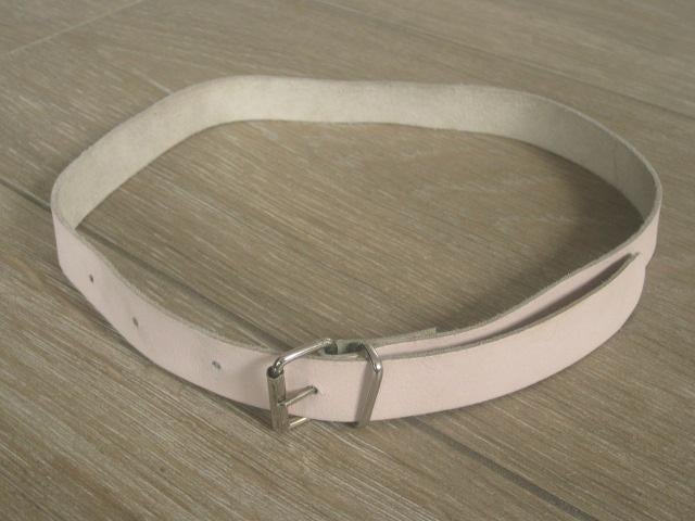 Roze lederen riem kind lengte 65 cm, Ophalen of Verzenden, Gebruikt, Meisje
