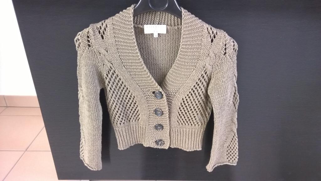 Essentiel Antwerp  :opengewerkt gilet, Taille 38/40 (M), Enlèvement ou Envoi, Comme neuf, Vert