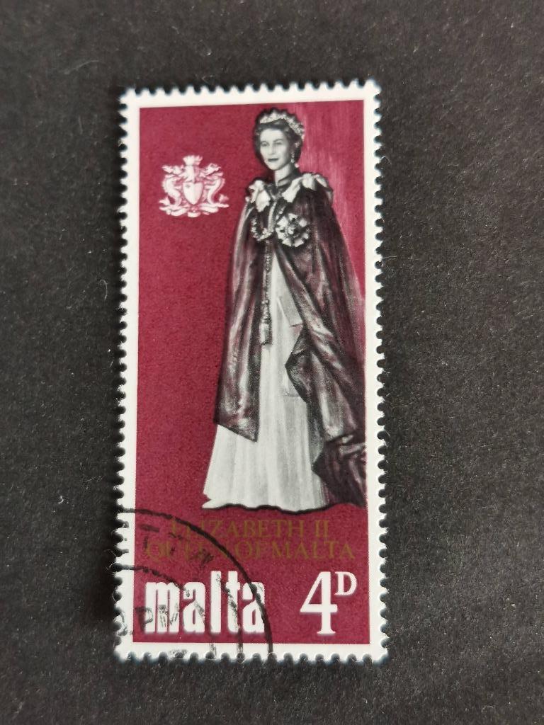 Malta 1967 - bezoek van Koningin Elisabeth II, Ophalen of Verzenden, Malta, Gestempeld