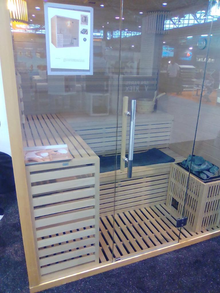 Finse sauna toonzaal model te koop 200 x 170 x 210, Ophalen, Nieuw